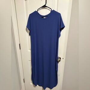 Time and Tru Royal Blue Maxi Dress